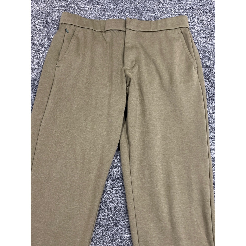 Bonobos Mens Performance Regular Fit Pants Olive Green Size L 37x27 Stretch